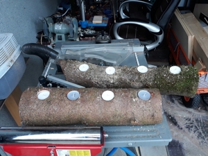 Massivholz Teelichthalter Bild 3