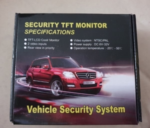Security TFT Monitor (Rückfahrkamera) Neu Bild 1