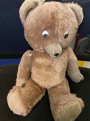 Für Sammler: Vintage Plüsch-Teddybär ca. 1970, Arme, Beine u. Kopf beweglich