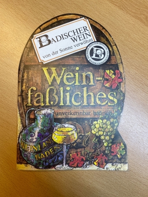 Rarität für Sammler: Buch "Weinfaßliches"
