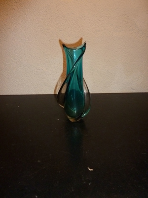 Vase Glas petrol