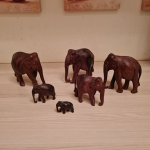 Elefantenfamilie Holz Bild 7