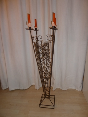 Kerzenständer Edelrost Höhe 103 cm Bild 1
