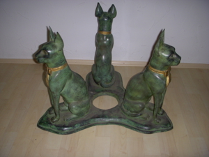 Fine Arts Couchtisch Bronze 3 Katzen Bild 10