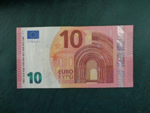 10 Euro Schein mit schöner Serien-Nr.-Endung: . . . 1 2 3 4 Bild 2