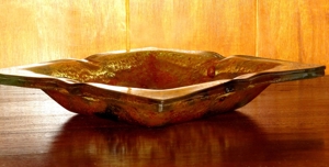 Designobjekt: psychedelisch-grüner Eisglas / Bubbles-Aschenbecher Bild 5