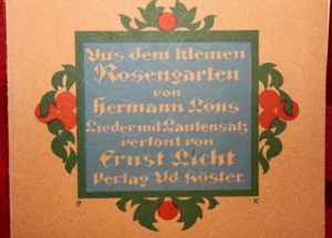 Löns, Herrmann - aus dem kleinen Rosengarten Bild 9