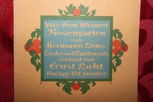 Löns, Herrmann - aus dem kleinen Rosengarten Bild 5