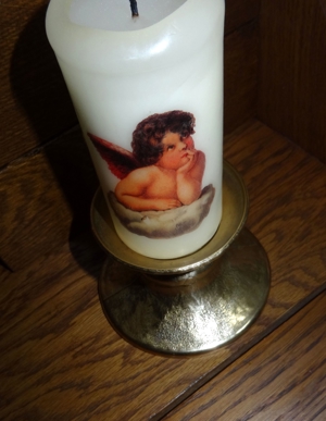 Künstler Messing Brutalist Vintage Kerzenständer / Kerzenleuchter Bild 14