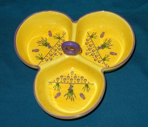 Herrliche, gelbe Provence Keramik Servierschale / Anbieterschale Bild 4