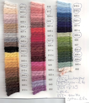 Knüpfwolle, Grob-Feinsmyrna, Strangwolle, Knüpftisch Bild 2