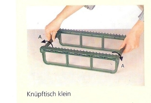 Knüpfwolle, Grob-Feinsmyrna, Strangwolle, Knüpftisch Bild 3