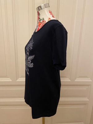 Dunkelblaues Shirt mit Print von Kintaro Bild 2