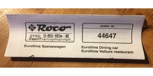 Roco Speisewagen 44647 Maßstab 1:87 Bild 2