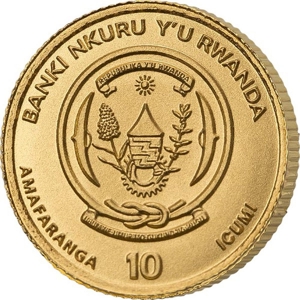 Icons of the World Neuheit Offizielle Goldmünze 1/200 Unze Gold Ruanda Känguru 2020 Bild 1