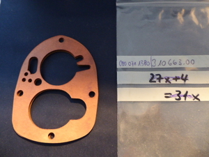 Solex-Vergaser Dichtung Mercedes 0000711380 Solex 40PBIC