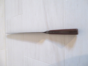 Interessantes altes handgeschmiedetes Messer mit langer Klinge Bild 5