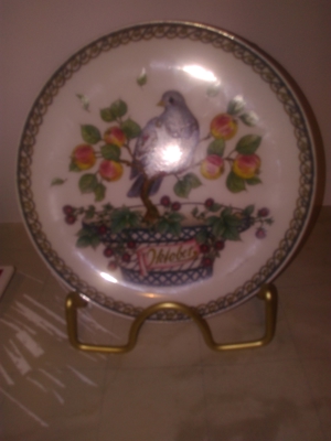 Wandteller 10 Oktober Waldtaube Hutschenreuther Ole Winther Wandteller