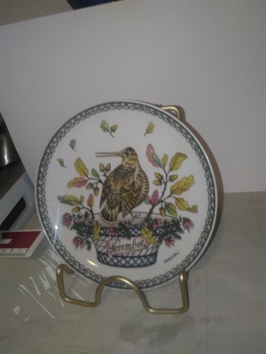 Wandteller 11 November vogel Hutschenreuther Ole Winther Wandteller für die M