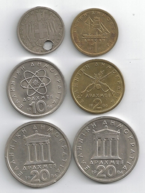 Münzen Griechenland 1982 bis 1986 Bild 2