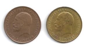 Medaille Wertmarke 10 und 20 Warenpunkte Lingner Werke Dresden Bild 1