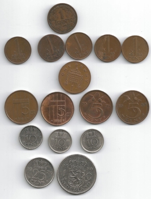 Münzen Niederlande 1916 bis 1984 Bild 1