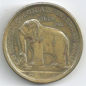 Medaille Exposition Coloniale Internationale de Paris - Asien 1931 Bild 2