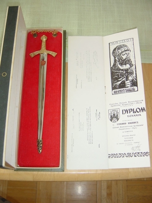 Szczerbiec - die Krönungsschwert der polnischen Könige im Box mit Zertifikat Bild 9
