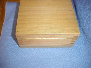 Holzkiste mit Deckel & Schloss - Holzbox ca.18 x18x 8,5 cm Bild 2
