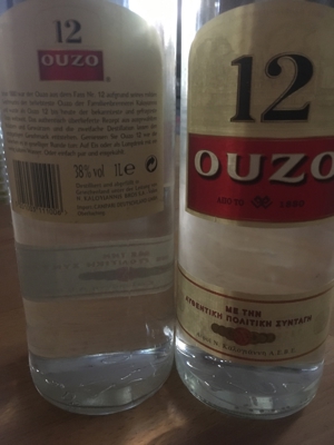 2x 1l Original Ouzo 12 versiegelt ungeöffnet