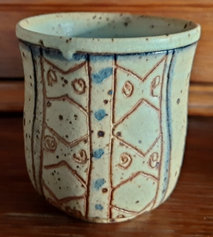 3 wunderschöne, handgearbeitete Keramikbecher jeder Becher ein Unikat Bild 13