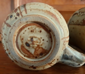 3 wunderschöne, handgearbeitete Keramikbecher jeder Becher ein Unikat Bild 7
