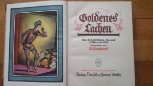 "Goldenes Lachen" Buch antik Bild 1
