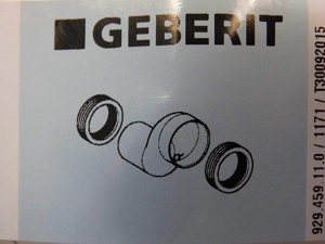 Geberit Ablaufmuffenset für Stand-WC, Exzenter 7 cm: Alpinweiß (131.108.11.1)