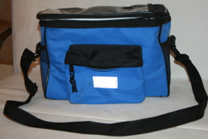 Fahrradlenkertasche blau schwarz