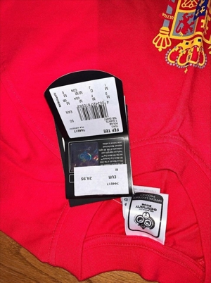 Neu adidas FEF TEE t-shirts toro rouge größe M. espana Bild 1