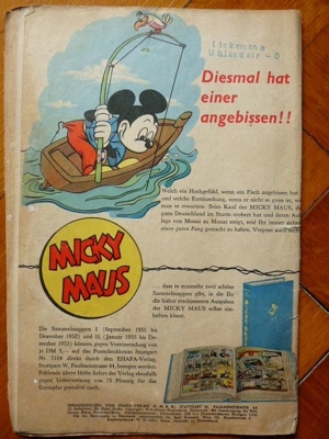 Walt Disney``s Micky Maus Nr. 3 März 1953 Original Bild 2
