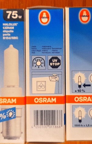 OSRAM HALOLUX CERAM B15d 75W