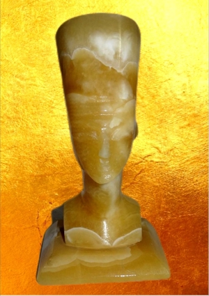 Büste der ägyptischen Königin Nofretete, Onyx Bild 1