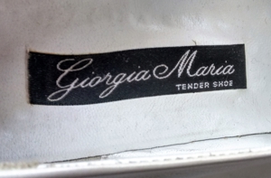 Brautschuhe italienische Pumps Leder creme ivory Perlglanz Giorgia Maria 38,5 Hochzeitsschuhe Bild 6