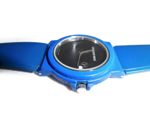 Blaue Armbanduhr von Mercedes Fortis Bild 3
