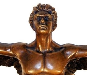 Bronze Skulptur Mythologie bildschöner Ikarus, Ab April 100.-E weniger! Bild 4