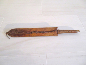 Original gebrauchtes antikes Massai-Messer, Machete aus Tansania Bild 5