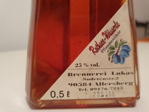 Pflaumenlikör Rothsee Wässerle 0,5 L Flasche Bild 2