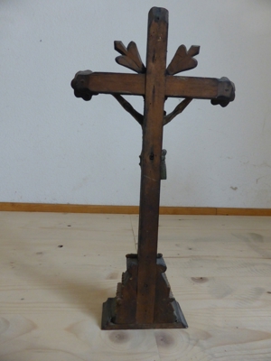 Kruzifix Kreuz Ende 18. Jahrhundert - Anfang 19. Jahrhundert Bild 3