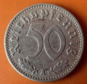 50 Reichspfennig 1935 "A" Kursmünze Deutsches Reich Umlaufmünze       Bild 2