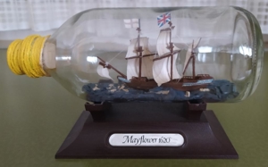 Das Flaschen-  Buddelschiff Mayflower Bild 2