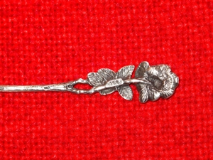 Sechs Mokkalöffel Hildesheimer Rose, Widmann Antik, 835 Silber Bild 5