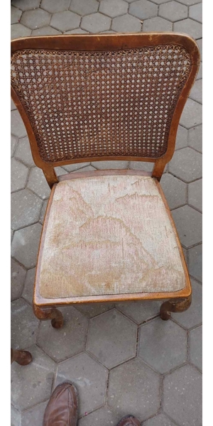 Alte antike Stühle, Biedermeier? Bild 3