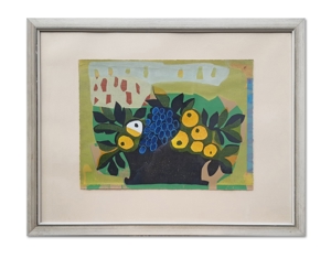 Siebdruck "Früchtekorb", Willy Vogt
